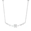 Collier aus 750 Gold Weißgold 19 Diamanten 0,87ct L:45,7cm
