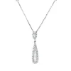 Collier aus 750 Gold Weißgold 47 Diamanten 0,48ct TW-SI L:45cm