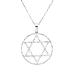 Collier aus 750 Gold Weißgold 174 Diamanten 0,44ct TW-SI L:45,7cm