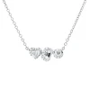 Collier aus 750 Gold Weißgold 27 Diamanten 0,61ct TW-SI L:43,2cm