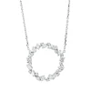 Collier aus 750 Gold Weißgold 28 Diamanten 1,38ct TW-SI L:45cm