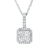 Collier aus 750 Gold Weißgold 39 Diamanten 1,16ct TW-SI L:45,7cm