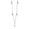 Collier aus 750 Gold Weißgold 10 Diamanten 0,52ct TW-SI L:45cm