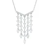 Collier aus 750 Gold Weißgold 39 Diamanten 1,4ct TW-SI L:45cm