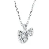 Collier aus 750 Gold Weißgold 7 Diamanten 0,1ct TW-SI L:45cm