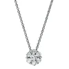 Collier aus 950 Platin 6 Brillanten 0,38ct TW-SI 1 Brillant 0,14ct TW-SI L:42cm
