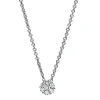 Collier aus 750 Weißgold 6 Brillanten 0,12ct TW-SI 1 Brillant 0,04ct TW-SI L:42cm