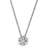 Collier aus 585 Weißgold 6 Brillanten 0,29ct TW-SI 1 Brillant 0,1ct TW-SI L:42cm