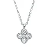 Collier aus 750 Weißgold 4 Brillanten 0,17ct TW-SI 1 Brillant 0,01ct TW-SI L:45cm