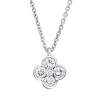 Collier aus 750 Weißgold 4 Brillanten 0,18ct TW-SI 1 Brillant 0,01ct TW-SI L:45cm