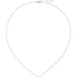 Collier Brillant 0,1 Ct W/SI mit Ankerkette 750 Gold Gelbgold 42-45cm Halskette