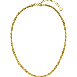 Collier Halskette aus 925 Silber vergoldet 3-reihig gedreht 42-47cm Silberkette