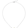 Collier Halskette Knoten 925 Silber bicolor vergoldet rhodiniert 42-45cm Damen