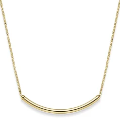Collier Mittelteil Anhänger in Bogenform 585 Gold Gelbgold 45cm