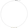 Collier Unendlichkeit Infinity Symbol 5 Diamanten 0.05Ct W/SI 585 Gold Halskette