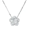 Collier 750 Weißgold 6 Brillanten 1,2ct TW-SI 25 Brillanten 0,3ct TW-SI L:43,2cm