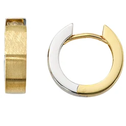 Creole Creolen 4,1mm Kreole aus 585 Gold Weißgold Gelbgold Ohrschmuck für Damen