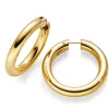Creole Creolen 40mm, Ohrringe Ohrschmuck, 585 Gold Gelbgold, rund