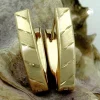 Creole Damenohrringe oval Goldschmuck 375 Gold Gelbgold NEU Ohrschmuck