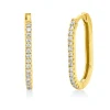 Creolen aus 750 Gold Gelbgold 30 Brillanten 0,23ct F-VSI/SI 18,6x1,6mm