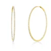 Creolen aus 750 Gold Gelbgold 158 Brillanten 2ct I-SI 51x1,5mm