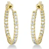 Creolen aus 750 Gold Gelbgold 48 Brillanten 0,66ct TW-SI S:2mm