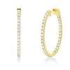 Creolen aus 750 Gold Gelbgold 66 Brillanten 1,69ct TW-SI 29,5x1,8mm