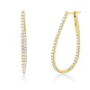 Creolen aus 750 Gold Gelbgold 82 Brillanten 1,45ct TW-SI 37,3x1,7mm