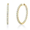 Creolen aus 750 Gold Gelbgold 60 Brillanten 3,34ct TW-SI 30,3x2,5mm