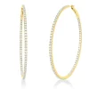 Creolen aus 750 Gold Gelbgold 158 Brillanten 3,3ct TW-SI 58x2,1mm