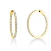 Creolen aus 750 Gold Gelbgold 74 Brillanten 1,87ct TW-SI 32,1x2mm