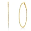 Creolen aus 750 Gold Gelbgold 224 Brillanten 0,61ct TW-SI 50x1,2mm