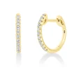 Creolen aus 750 Gold Gelbgold 22 Brillanten 0,25ct TW-SI 15x1,5mm