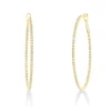 Creolen aus 750 Gold Gelbgold 130 Brillanten 0,5ct TW-SI 34,8x1,4mm