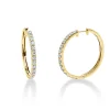 Creolen aus 750 Gold Gelbgold 28 Brillanten 2,33ct TW-SI 30x2,9mm