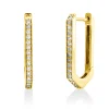 Creolen aus 585 Gold Gelbgold 30 Brillanten 0,21ct TW-SI 20,8x2,3mm