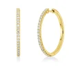 Creolen aus 750 Gold Gelbgold 44 Brillanten 0,75ct TW-SI 29,3x2,2mm