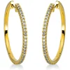 Creolen aus 750 Gold Gelbgold 58 Brillanten 0,38ct TW-SI 26,2x1,6mm