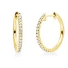 Creolen aus 750 Gold Gelbgold 34 Brillanten 0,17ct TW-SI 14,5x1,2mm