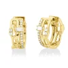 Creolen aus 750 Gold Gelbgold 28 Diamanten 0,31ct TW-SI 15,3x14,2mm