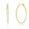 Creolen aus 750 Gold Gelbgold 146 Diamanten 0,45ct TW-SI 31x1mm
