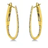Creolen aus 750 Gold Gelbgold 62 Diamanten 0,12ct W-SI 18,2x0,7mm