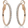Creolen aus 750 Gold Rotgold 34 Brillanten 0,97ct TW-VSI 32,7x2mm