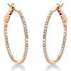 Creolen aus 750 Gold Rotgold 86 Diamanten 0,23ct TW-SI 23,4x1mm