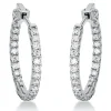 Creolen aus 750 Gold Weißgold 48 Brillanten 0,65ct TW-SI S:2mm