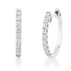 Creolen aus 750 Gold Weißgold 18 Brillanten 0,53ct TW-SI 17,6x2mm