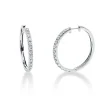 Creolen aus 750 Gold Weißgold 28 Brillanten 2,36ct TW-SI 30x2,9mm