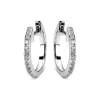 Creolen aus 750 Gold Weißgold 36 Brillanten 0,19ct TW-SI 15,9x1,4mm