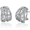 Creolen aus 750 Gold Weißgold 160 Brillanten 0,95ct TW-VSI