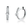 Creolen aus 750 Gold Weißgold 18 Diamanten 0,2ct TW-SI 11,9x3,4mm